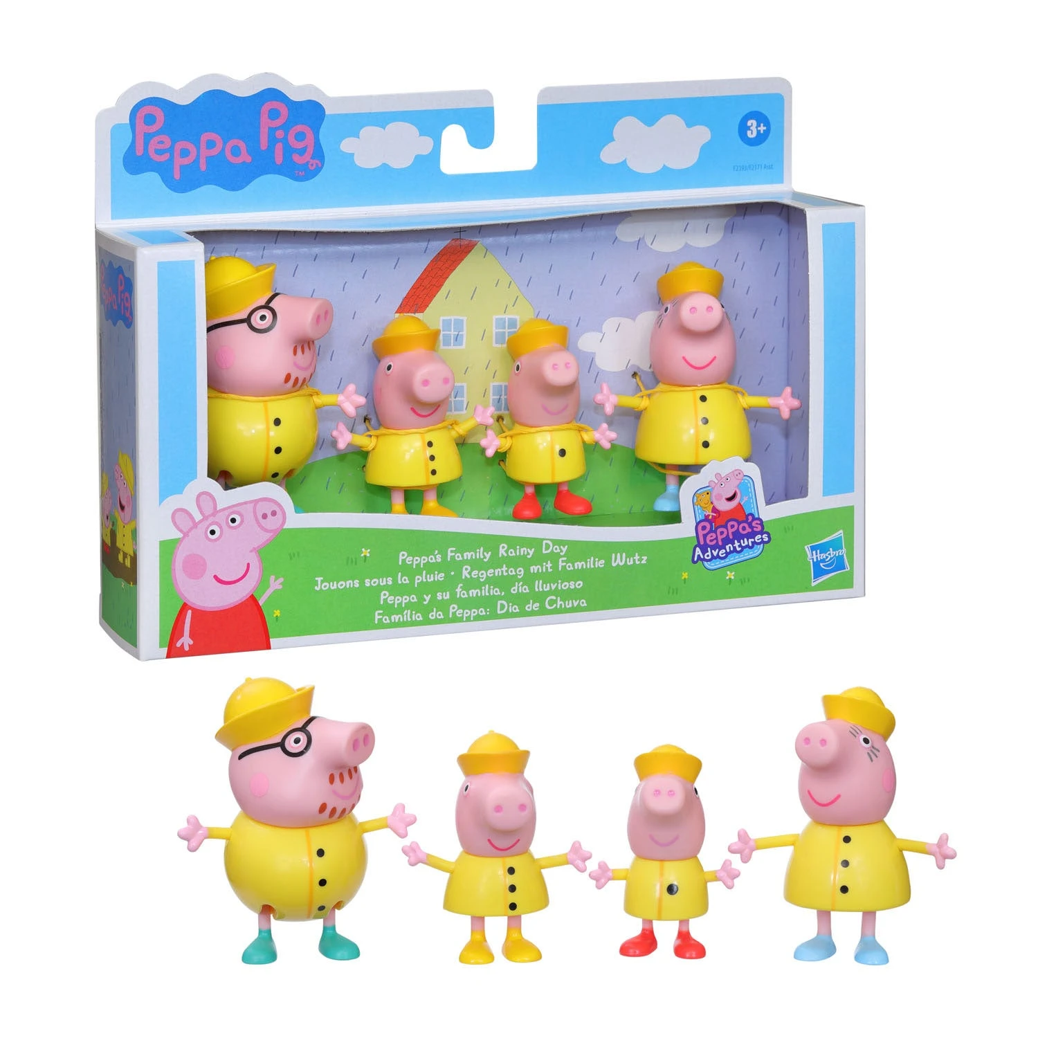 Hasbro Peppa Pig Peppa's Familie Regenachtige Dag 5 Hasbro Peppa Pig Peppa's Familie Regenachtige Dag - Afbeelding 3