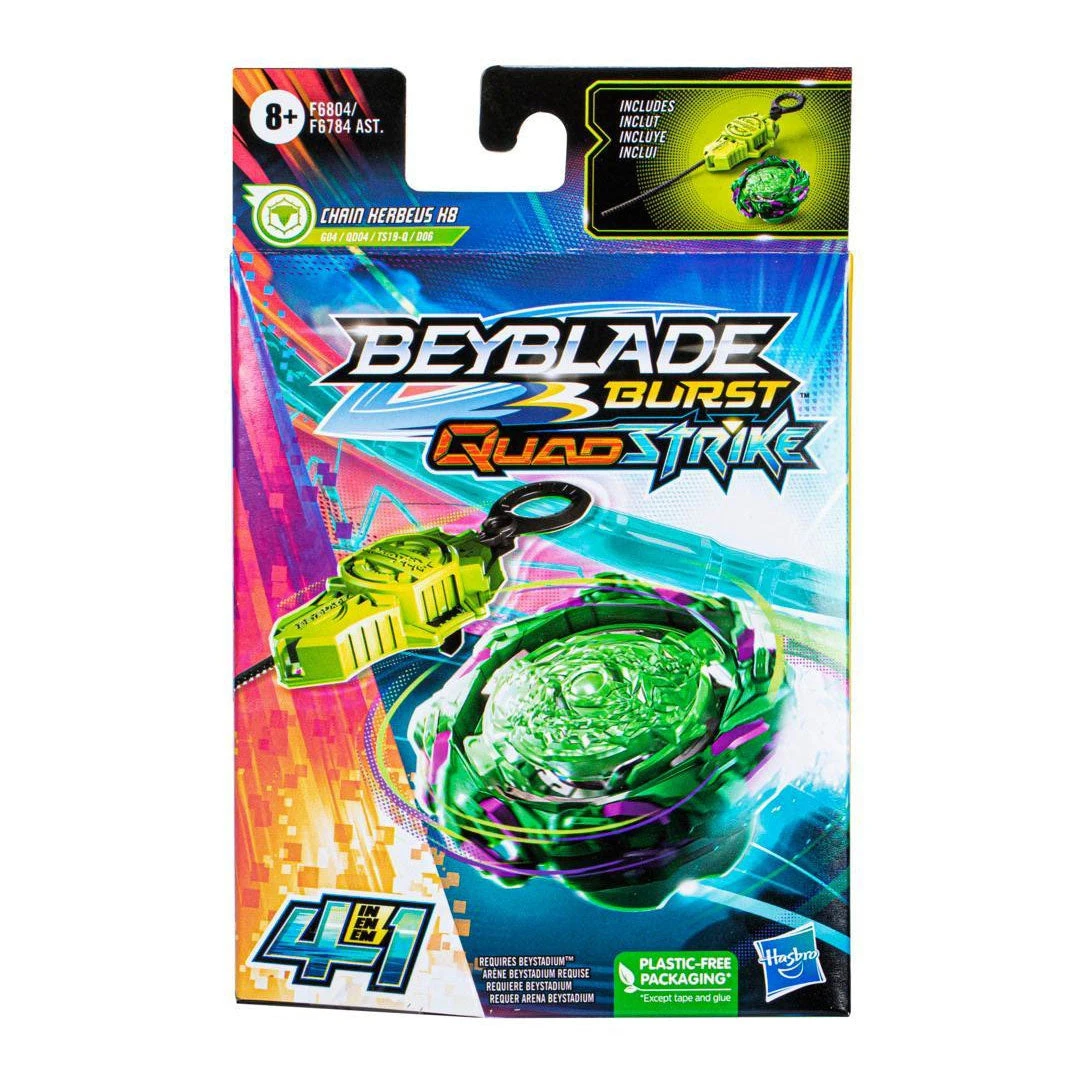 Hasbro Beyblade Burst QuadStrike QuadStrike Chain Kerbeus Afschiett 4 Hasbro Beyblade Burst QuadStrike QuadStrike Chain Kerbeus Afschiett - Afbeelding 2