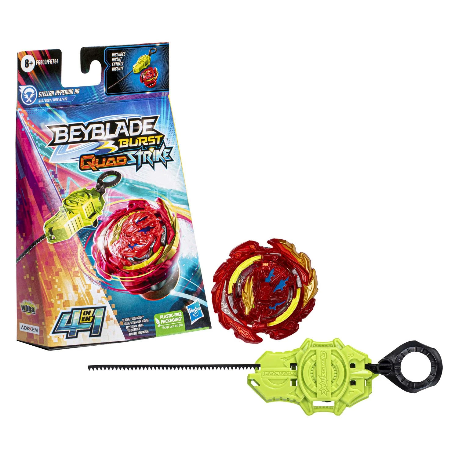 Hasbro Beyblade Burst QuadStrike Stellar Hyperion H8 Afschiettol 5 Hasbro Beyblade Burst QuadStrike Stellar Hyperion H8 Afschiettol - Afbeelding 3