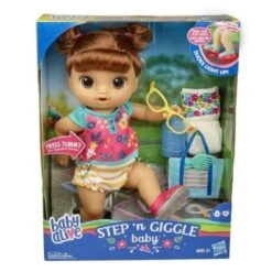 Hasbro Baby Alive Step N Giggle Pop Bruin Haar + Geluid