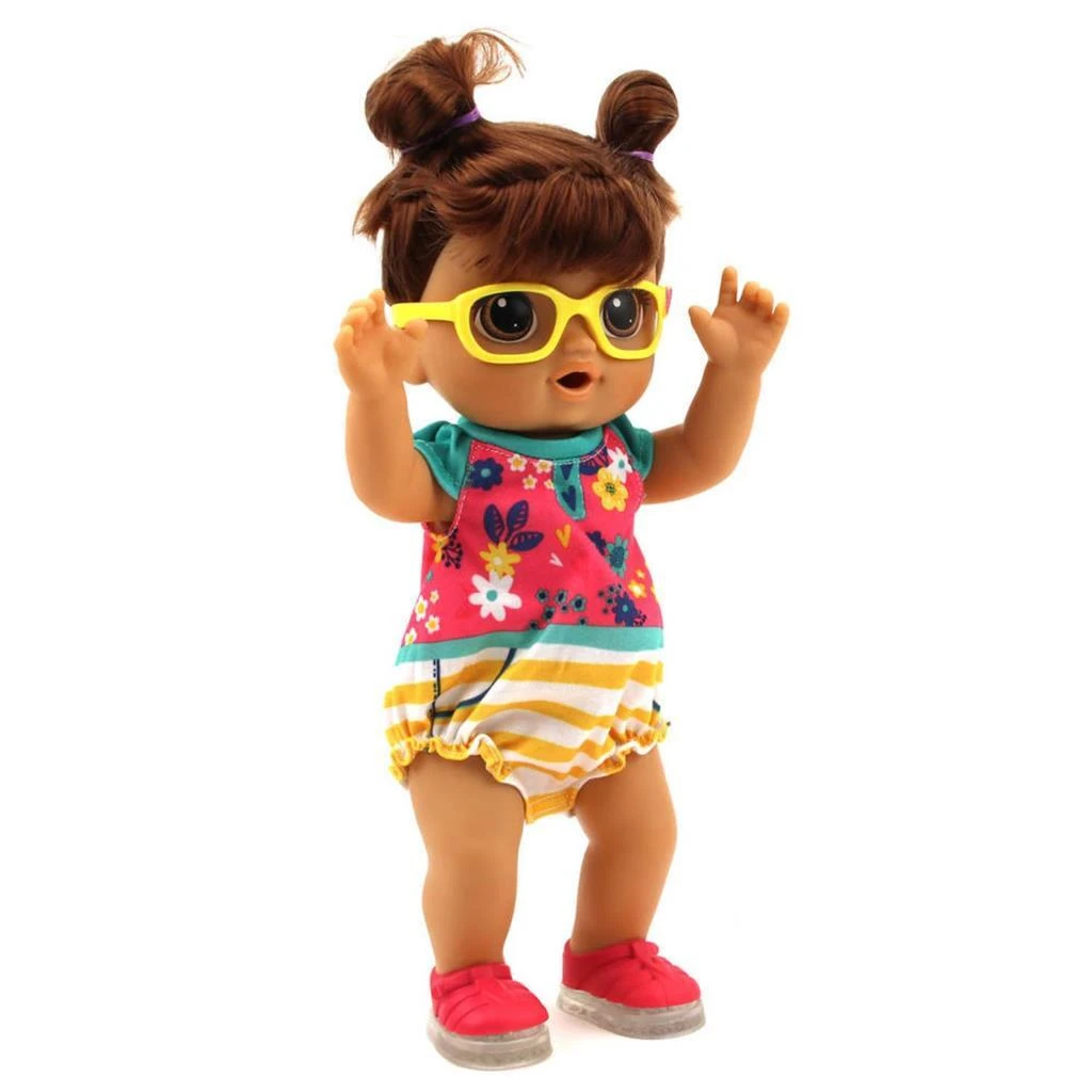 Hasbro Baby Alive Step N Giggle Pop Bruin Haar + Geluid 4 Hasbro Baby Alive Step N Giggle Pop Bruin Haar + Geluid - Afbeelding 2