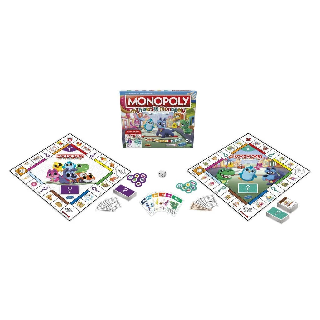 Hasbro Gaming Mijn Eerste Monopoly 5 Hasbro Gaming Mijn Eerste Monopoly - Afbeelding 3