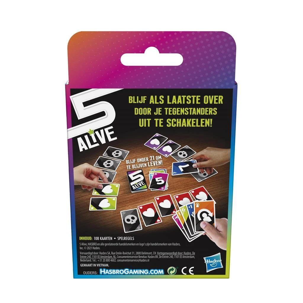 Hasbro Gaming 5 Alive Kaartspel 5 Hasbro Gaming 5 Alive Kaartspel - Afbeelding 3