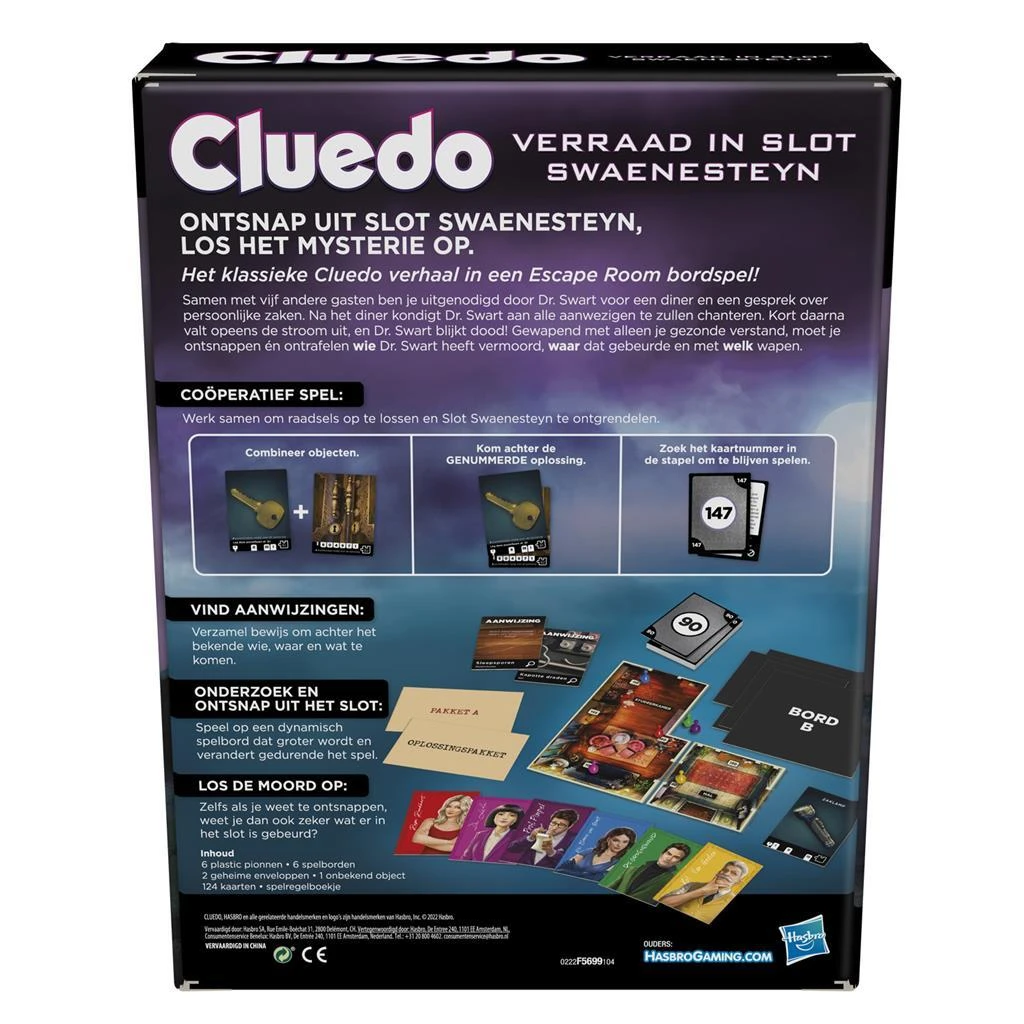 Hasbro Gaming Cluedo Verraad In Slot Swaenesteyn 5 Hasbro Gaming Cluedo Verraad In Slot Swaenesteyn - Afbeelding 3