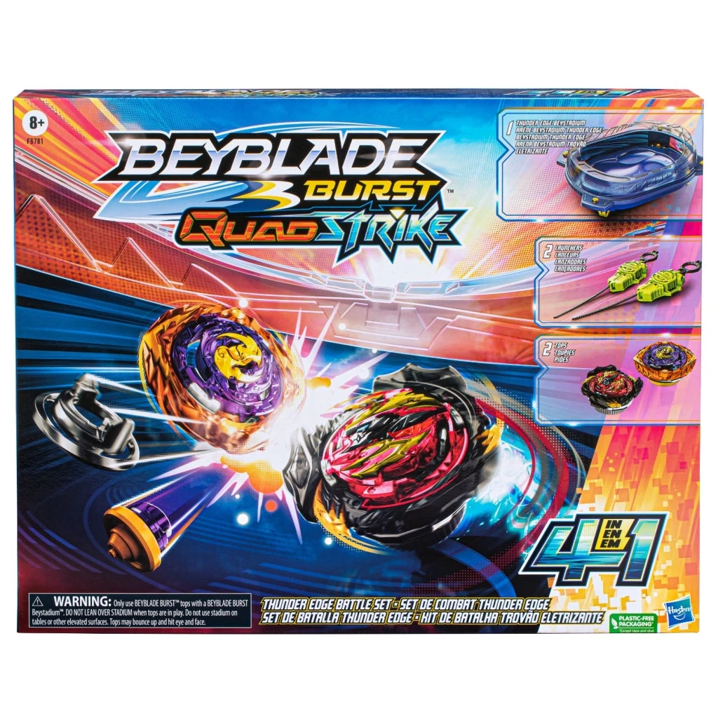 Hasbro Beyblade QuadStrike Thunder Edge Battle Set Afschietspel 3 Hasbro Beyblade QuadStrike Thunder Edge Battle Set Afschietspel
