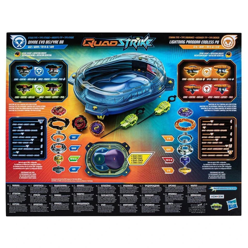 Hasbro Beyblade QuadStrike Thunder Edge Battle Set Afschietspel 9 Hasbro Beyblade QuadStrike Thunder Edge Battle Set Afschietspel - Afbeelding 7