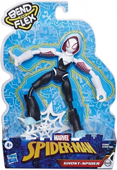 Hasbro Flexibel Actiefiguur Spiderman - Ghost Spider - Afbeelding 2